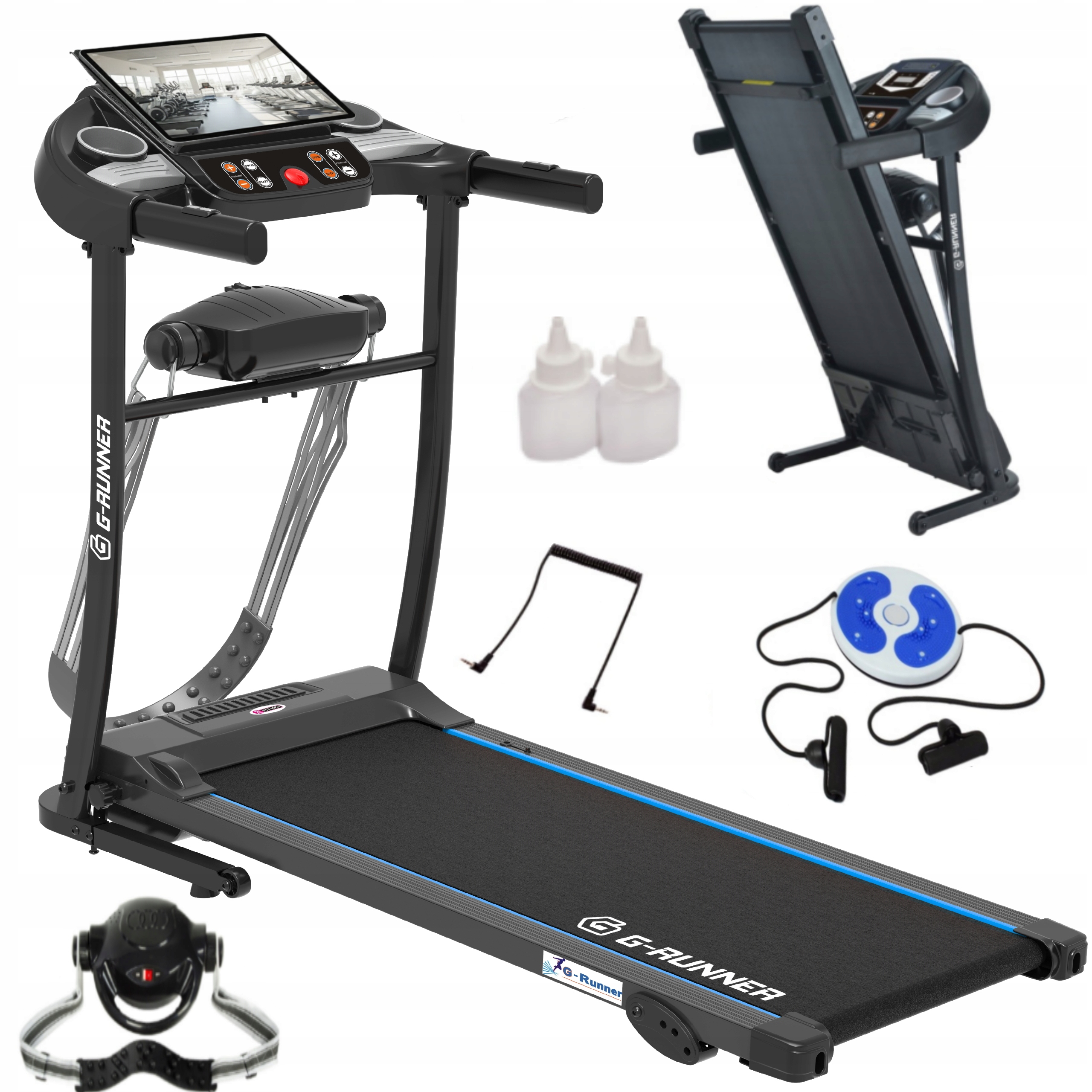 ЭЛЕКТРИЧЕСКАЯ БЕГОВАЯ ДОРОЖКА G-RUNNER 400 МАССАЖЕР БЫТОВОЙ ПОДЪЕМНЫЙ СКЛАДНОЙ