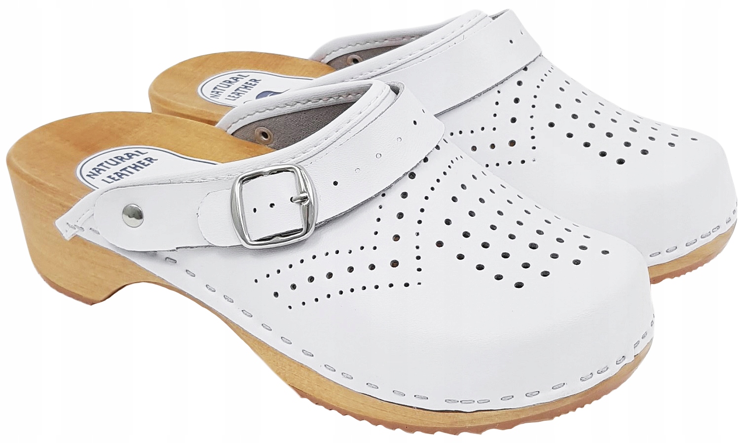 Chodaki Medyczne Drewniaki Trepy Ażurowe *38* PL Rozmiar 38