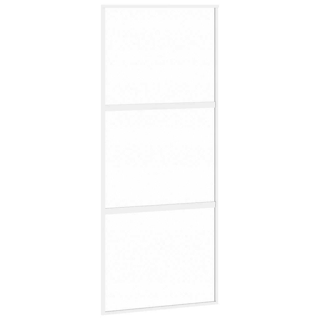 Posuvné vnitřní dveře z tvrzeného skla a hliníkového rámu, 90x205