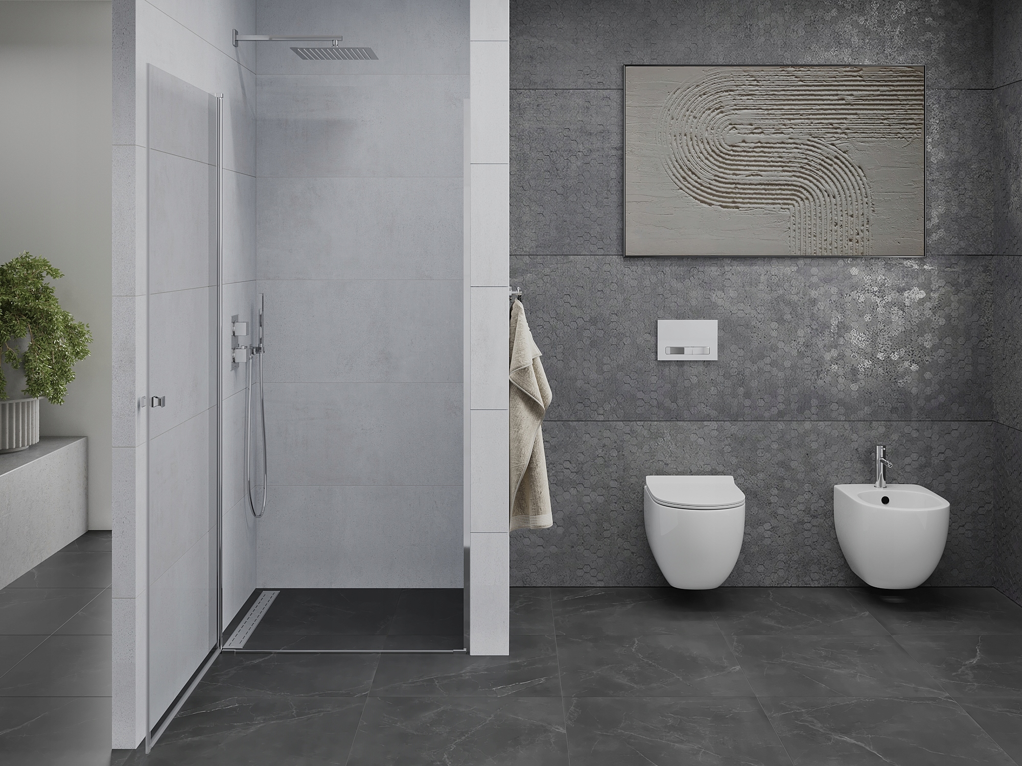 MEXEN PRETORIA DRZWI PRYSZNICOWE 75 cm SZKŁO 6 mm Marka Mexen