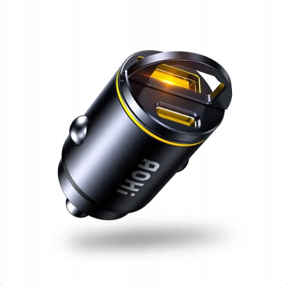 Ładowarka Samochodowa Usb C Quick Charge 3.0 45W AOHi Superauto Pd Czarna