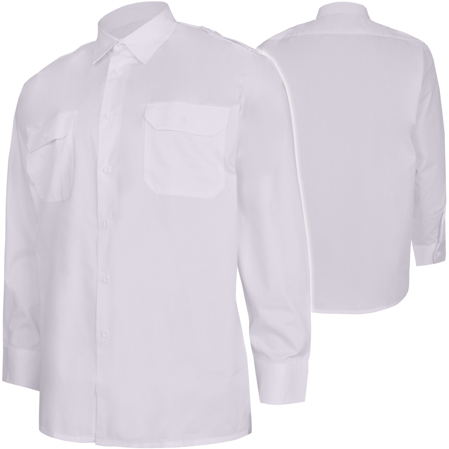 Koszula Służbowa z pagonami Mil-Tec Taktyczna Long Sleeve Shirt Biała XXL