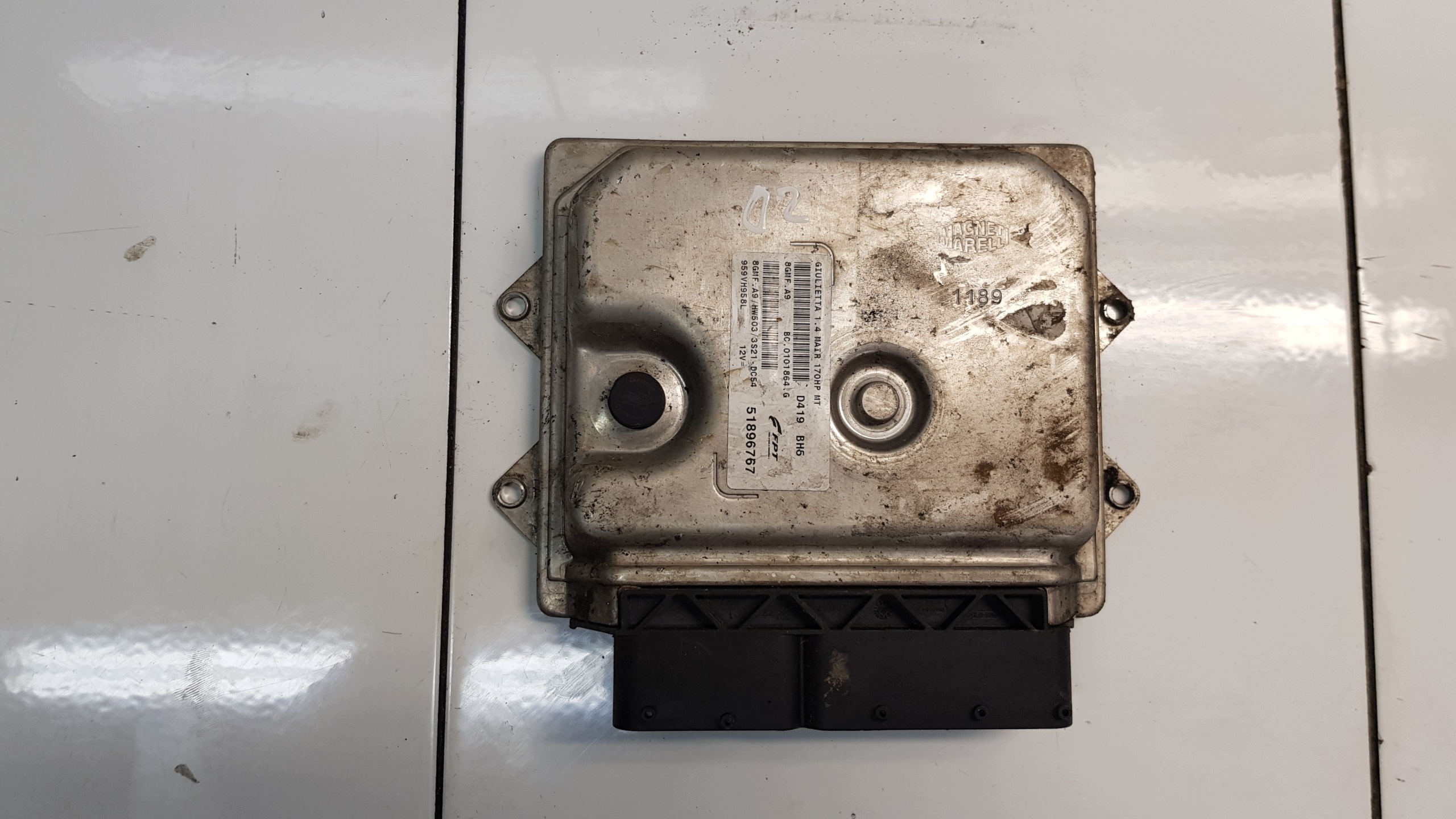 ALFA ROMEO GIULIETTA 1.4 TB 16V computer control unit of the engine 51896767