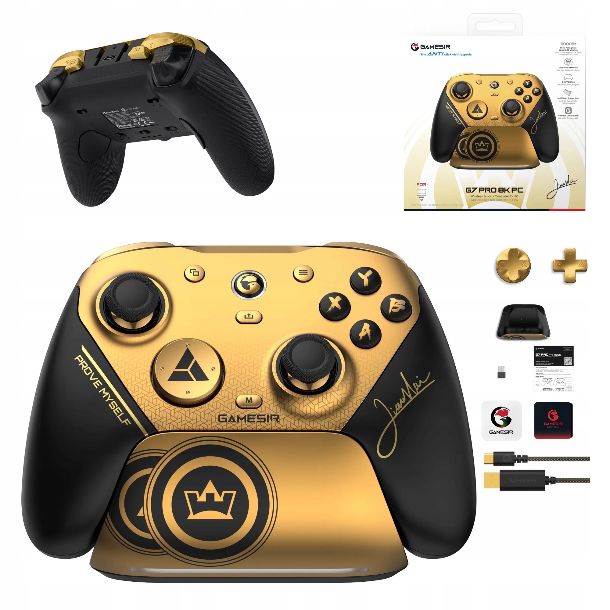 GameSir G7 Pro 8K Bezdrôtový ovládač pre hry Pad Pc Champion Edition