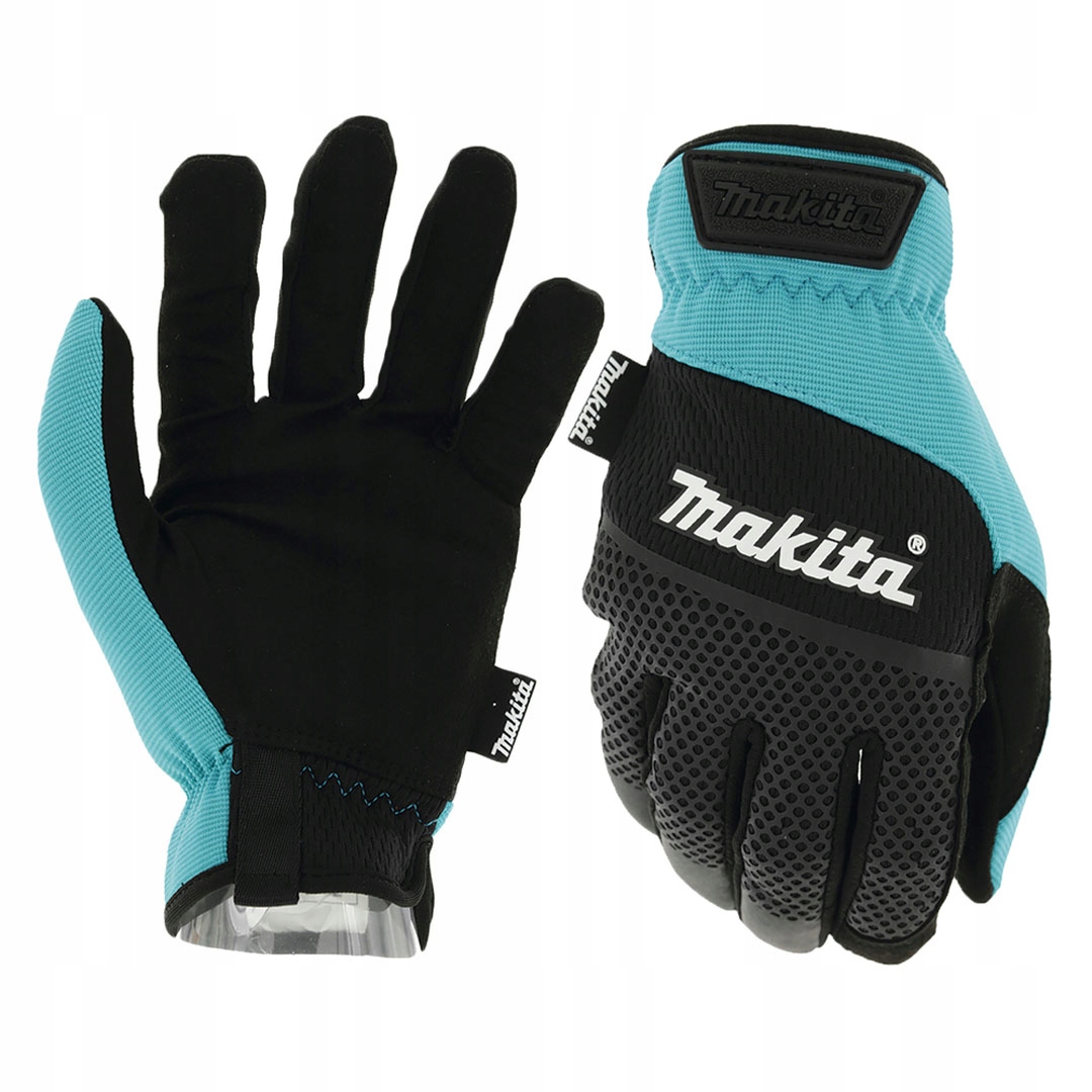 Ochranné rukavice Makita P-84654 černo-tyrkysové M/8