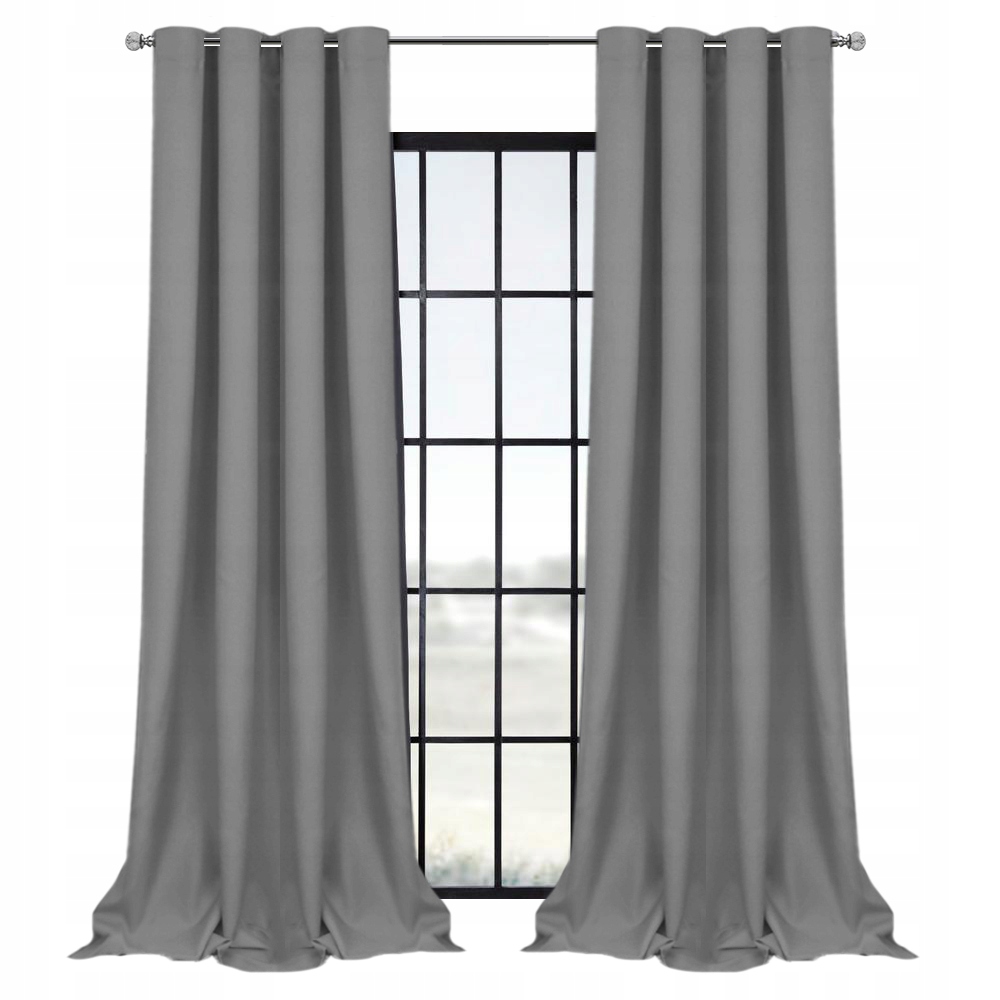 ZASŁONY GOTOWE NA PRZELOTKACH MATOWE 140x250