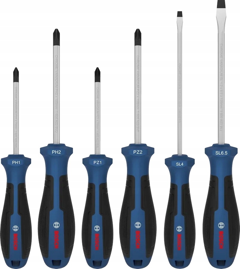 Bosch sada šroubováků Ph/pz/sl 6kusů 1600A039PH