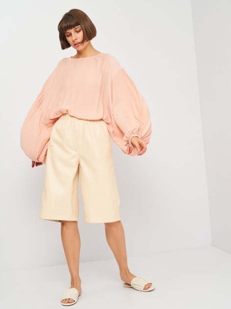 ZARA BLUZKA PUDROWY RÓŻ OVERSIZE M 7521