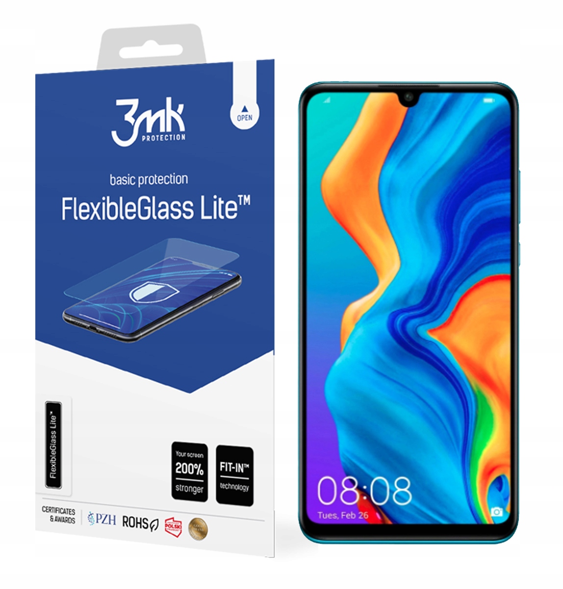 

Szkło FlexibleGlass Lite 3MK do Huawei P30 Lite