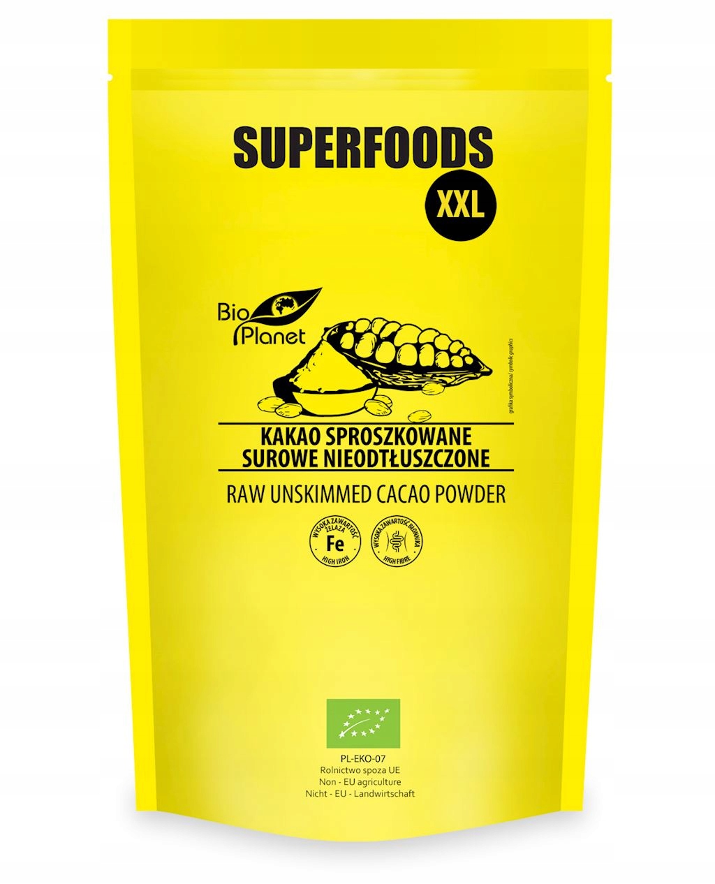 Kakao Surowe Sproszkowane Bio 400 g Bio Planet Superfoods