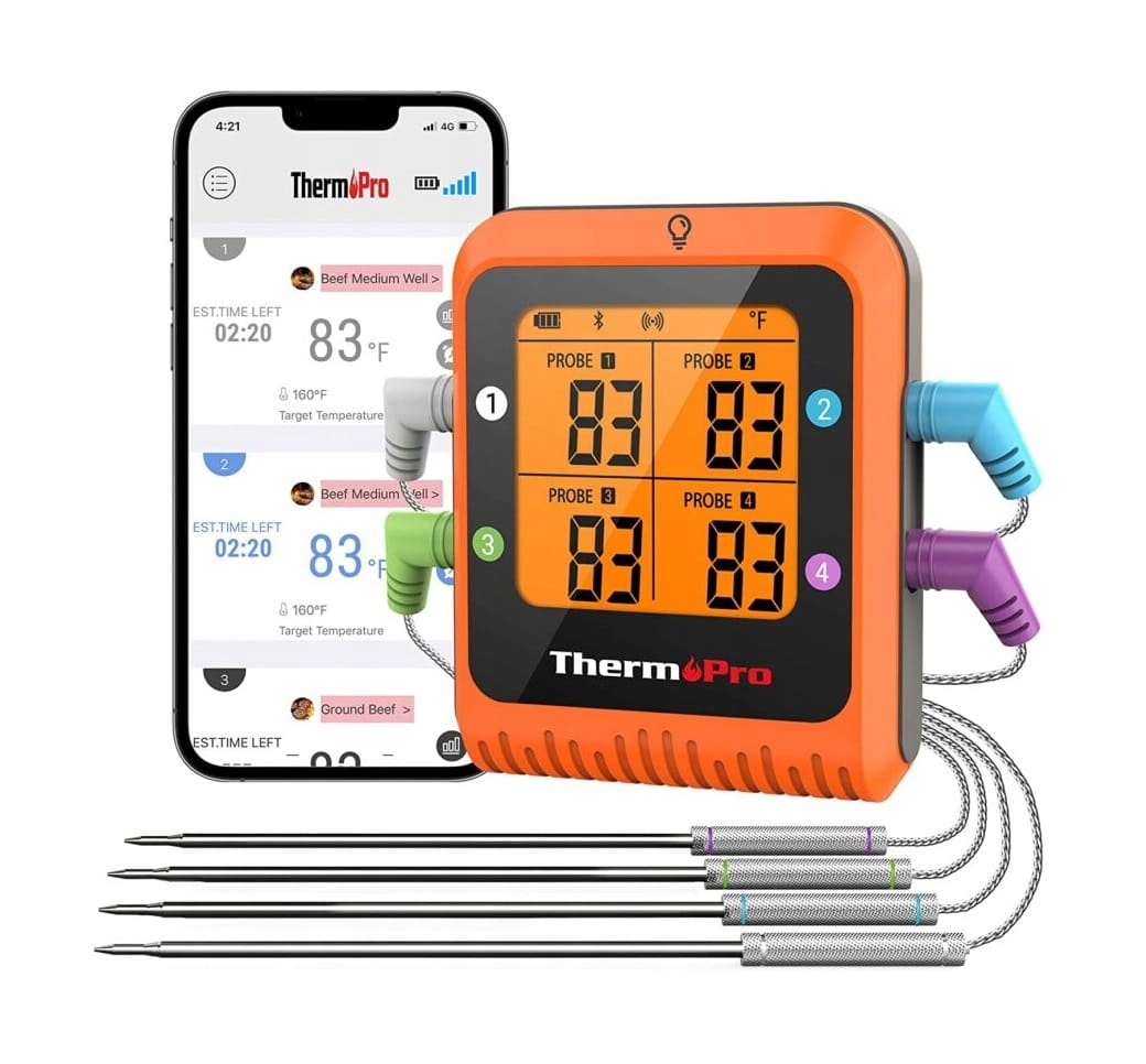 Teploměr Grill 4 Sondy ThermoPro TP-930 Bluetooth