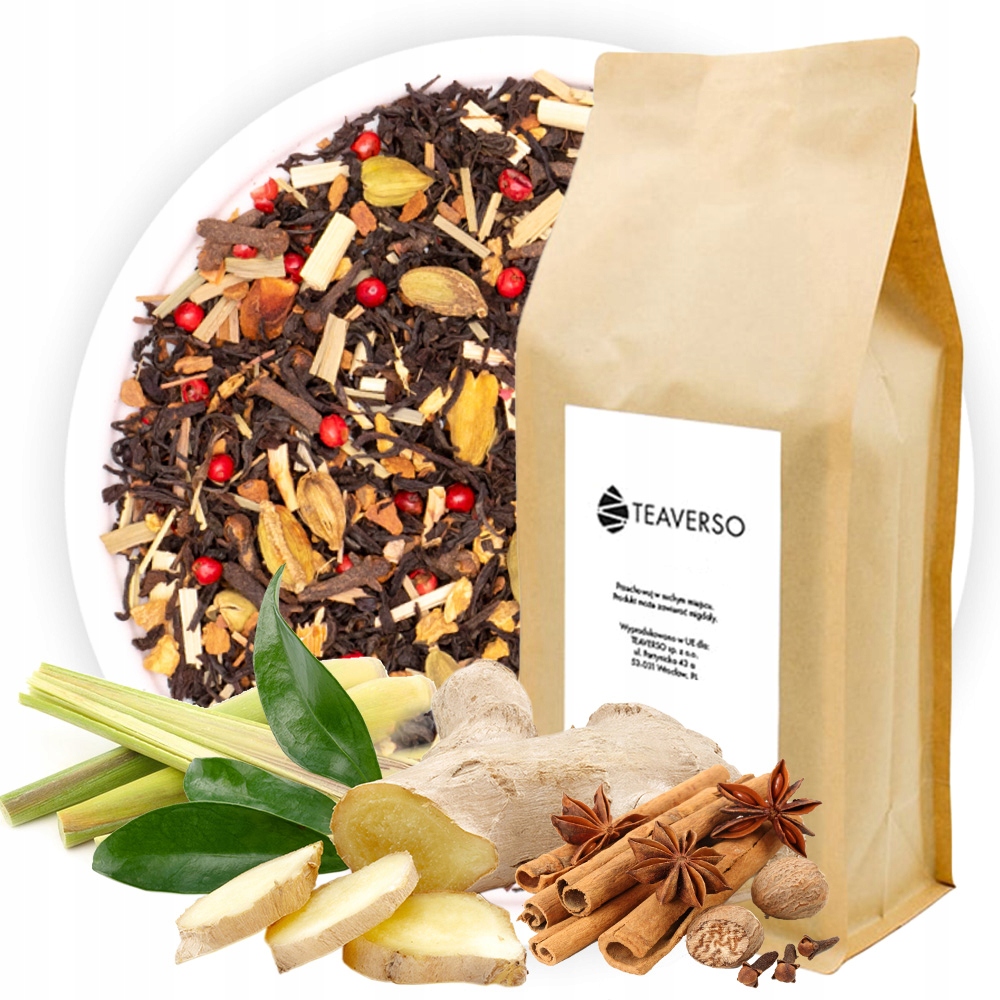 Čaj Černý Zahřívací Indický Masala Chai Delhi Teaverso 1000G