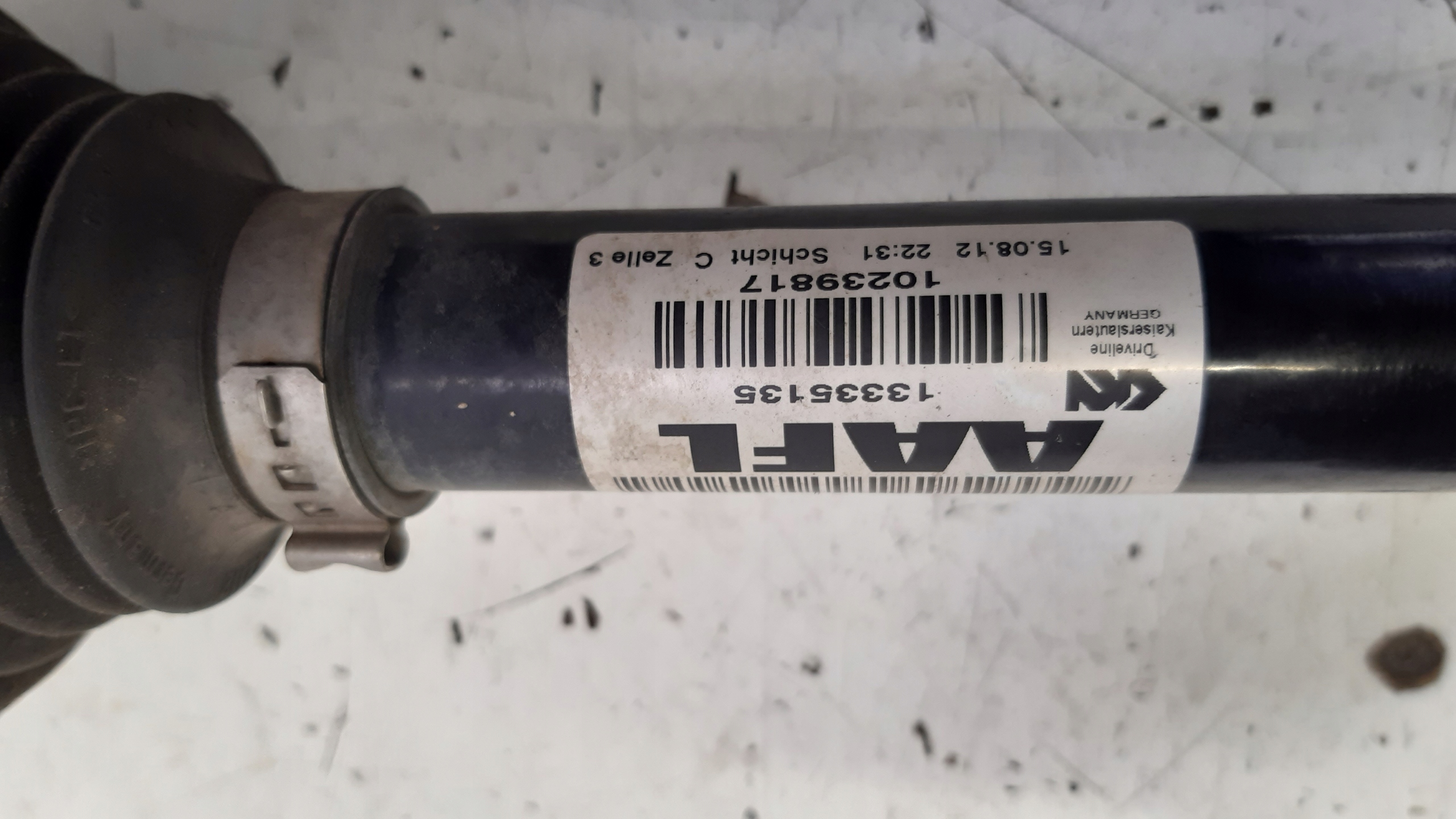 semi-axis left front 13335135 Opel Astra J