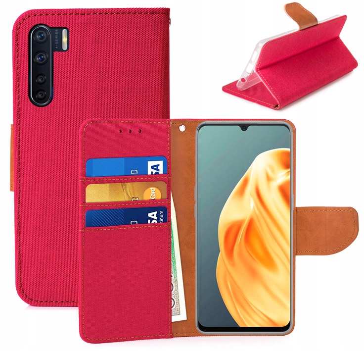 

Etui Portfel Canvas Do Oppo A91