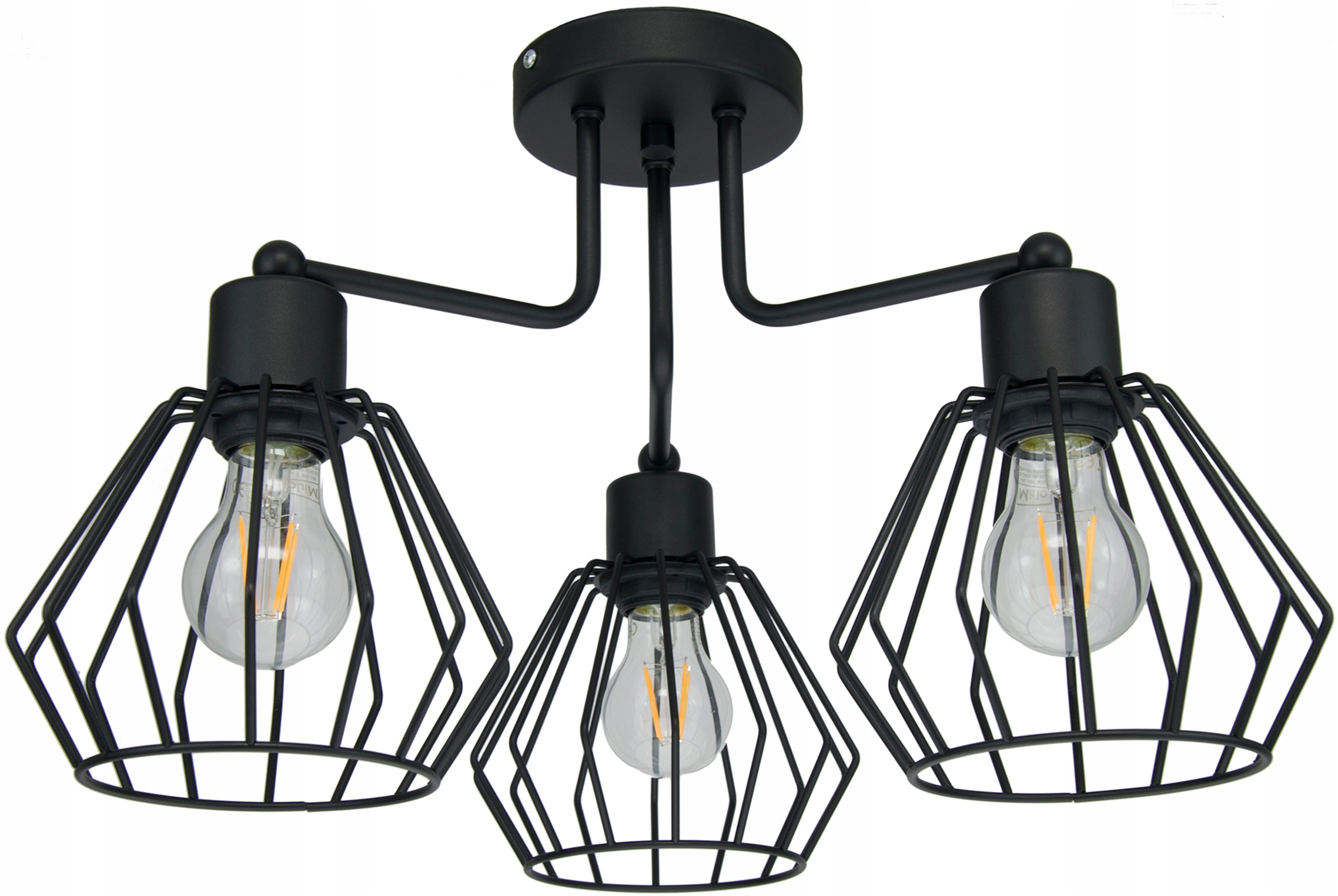 

Lampa Sufitowa 4 Żyrandol Diament Pod Led