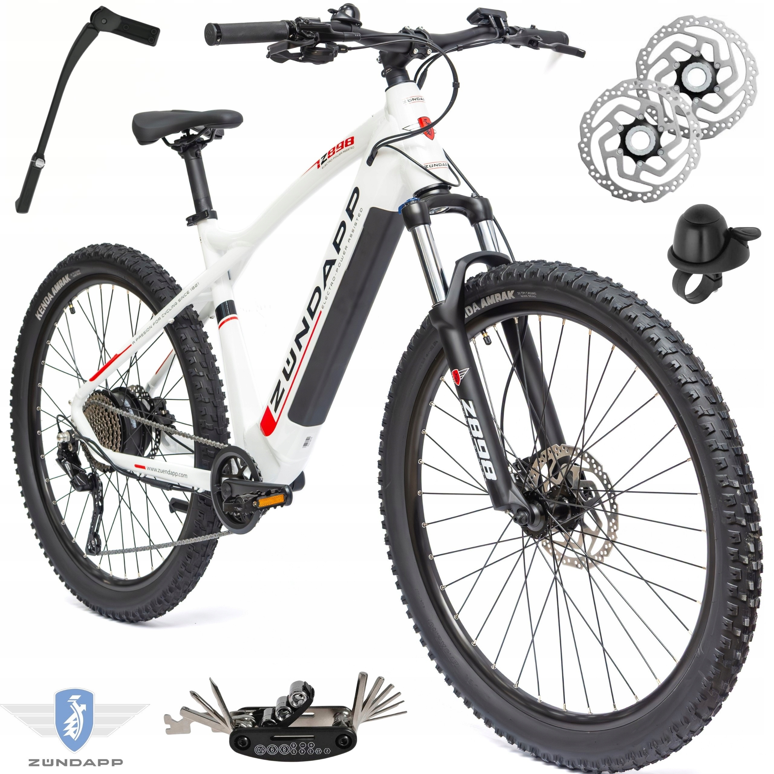 Rower Elektryczny Męski Damski Górski 27,5" Mtb Shimano 2025 LCD Aplikacja