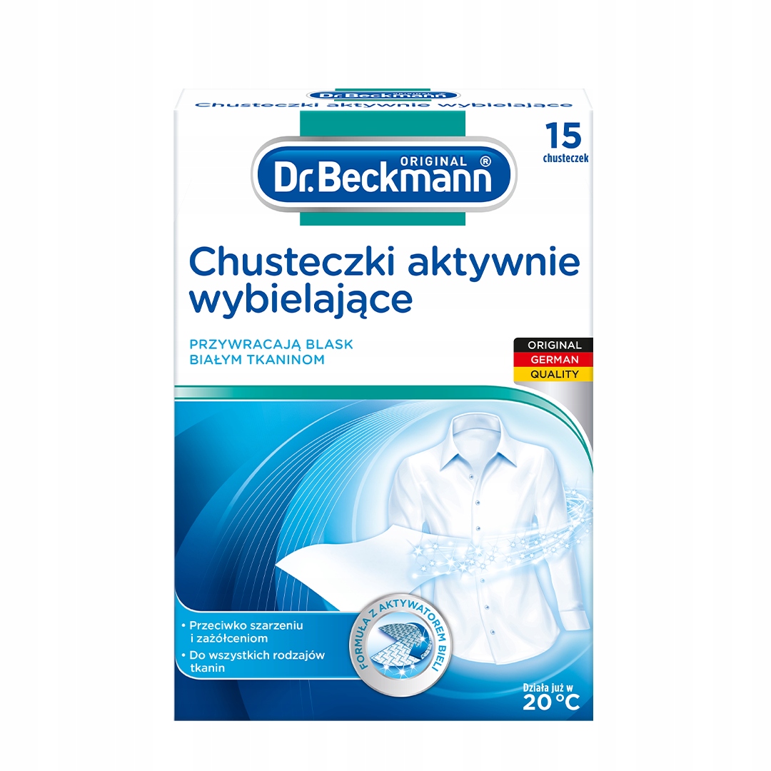

Dr. Beckmann Chusteczki aktywnie wybielające 15x