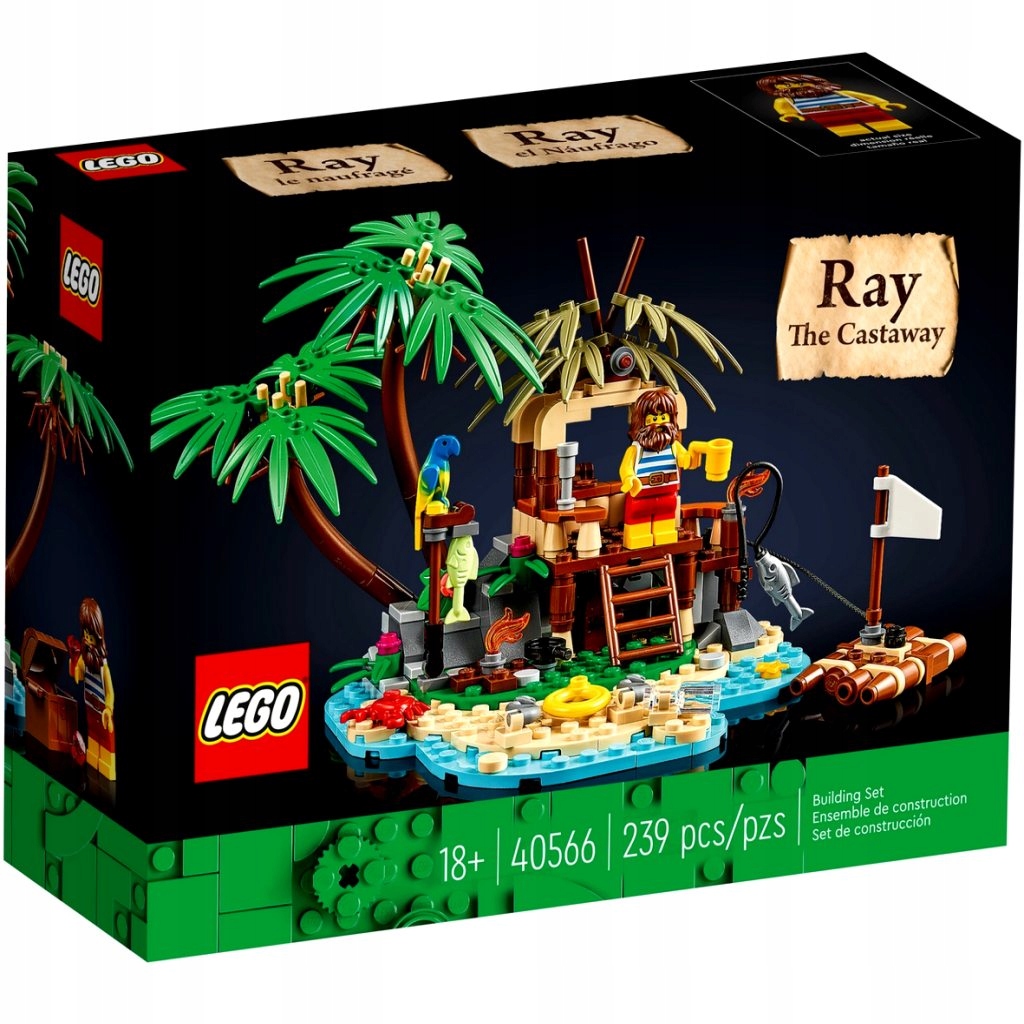 Zestaw Lego Ideas 40566 Rozbitek Ray Na Bezludnej Wyspie
