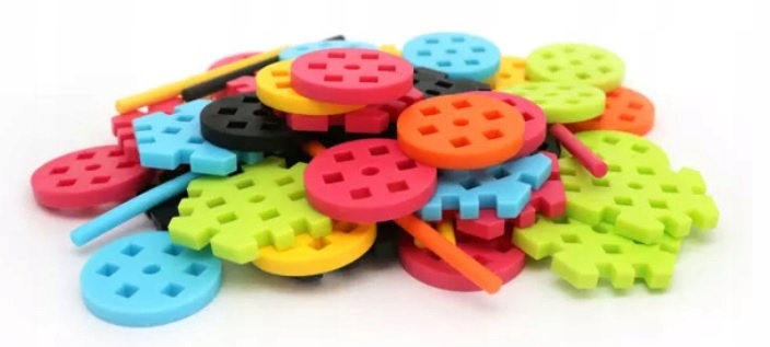 Klocki Uzupełniające Constructor Set 60el. MELI Typ wafle