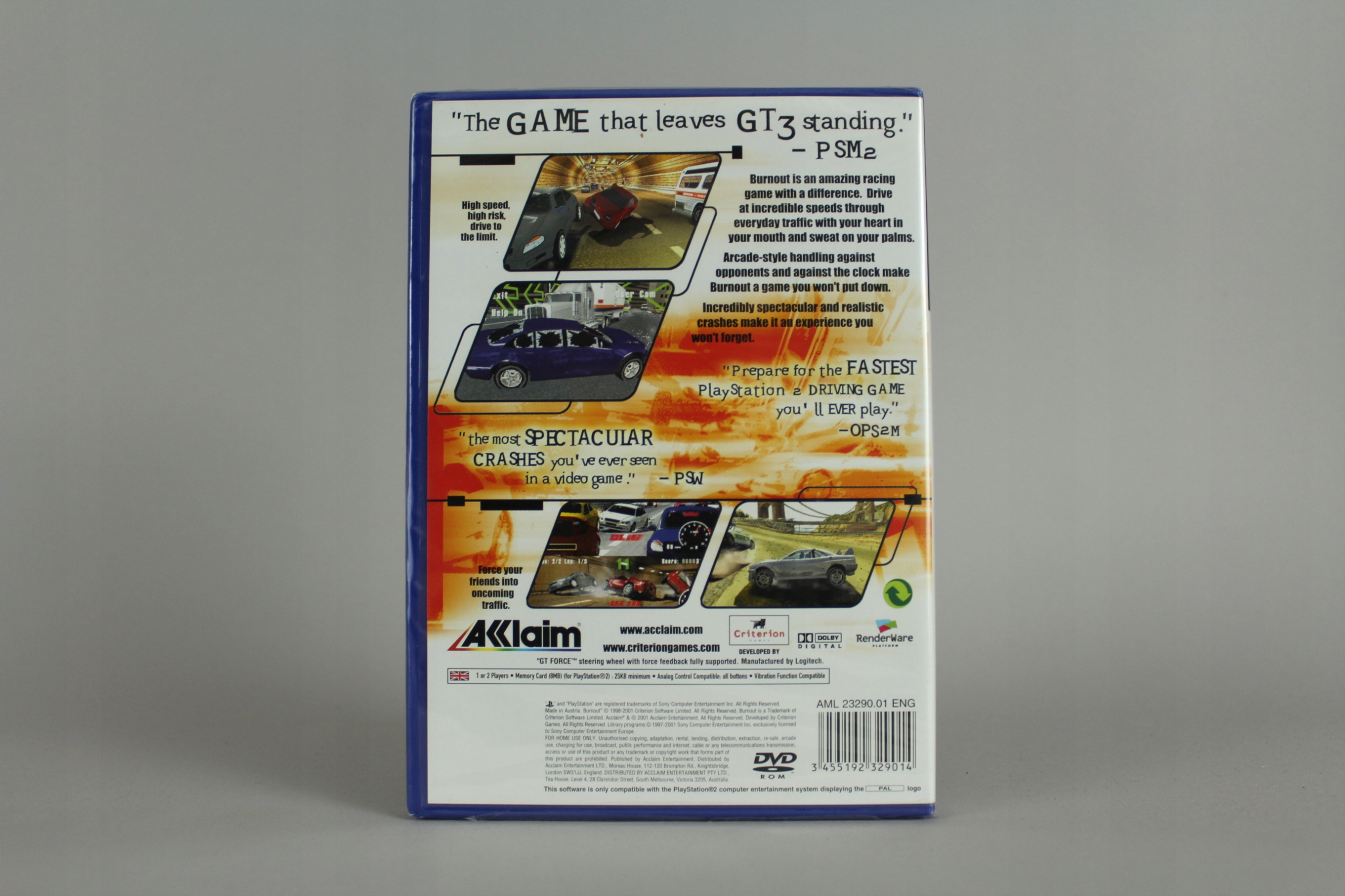 BURNOUT PS2 Tematyka wyścigi