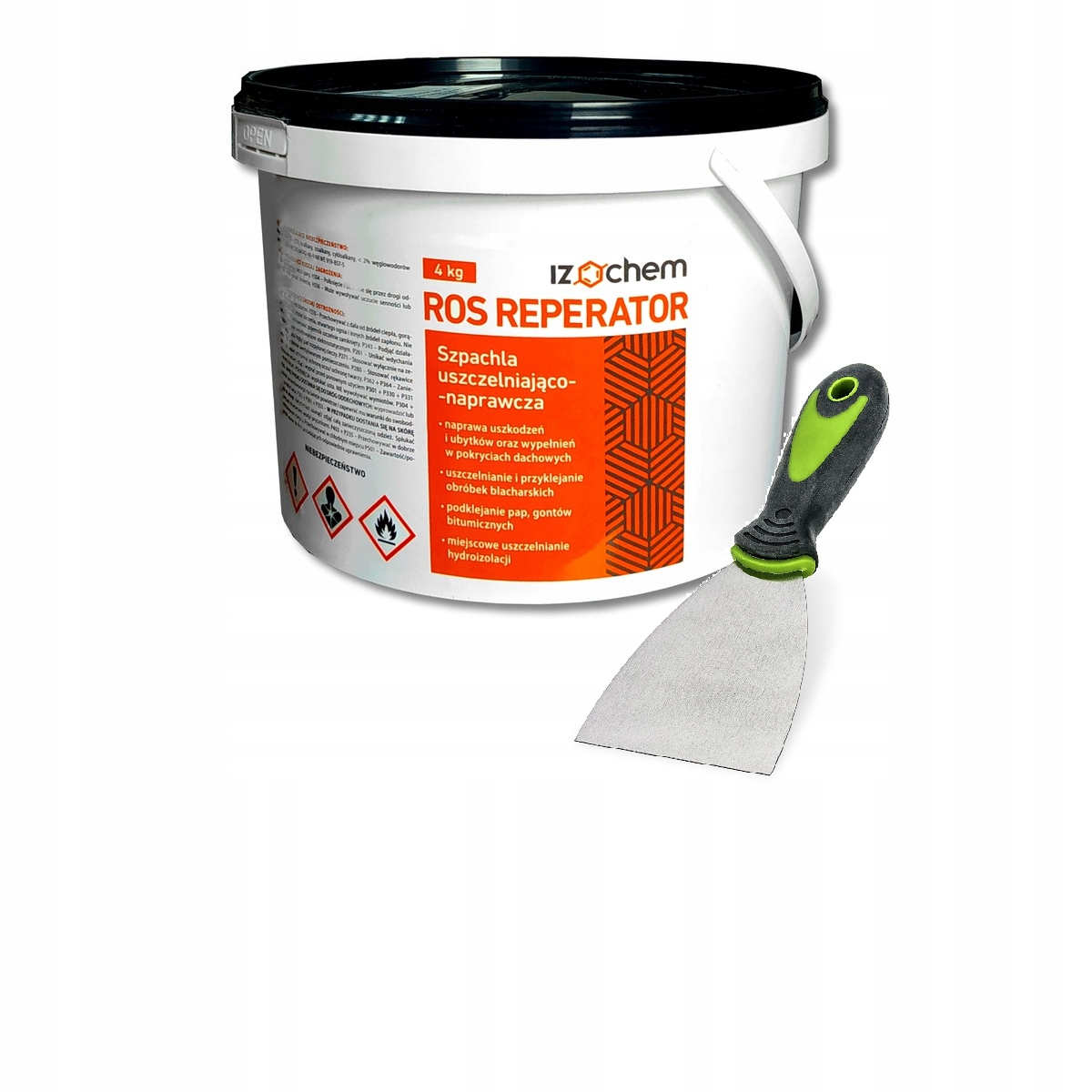 

Izochem Reperator szpachla dekarska 4KG +szpachla