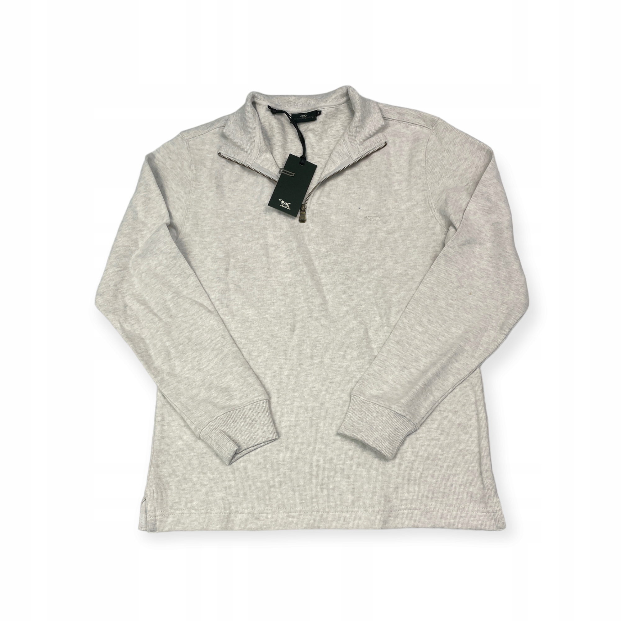 Šedý pánský svetr se stojáčkem Rodd & Gunn S