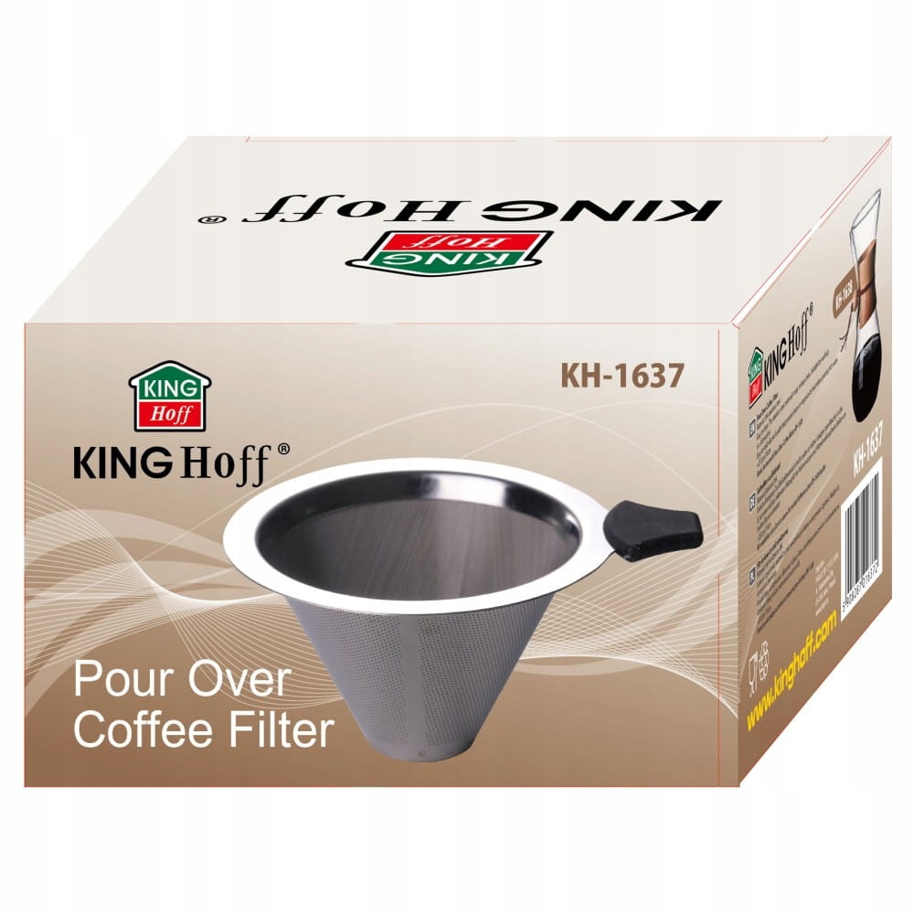 FILTR STALOWY DO ZAPARZACZA KINGHOFF KH-1637 Przeznaczenie Do kawy