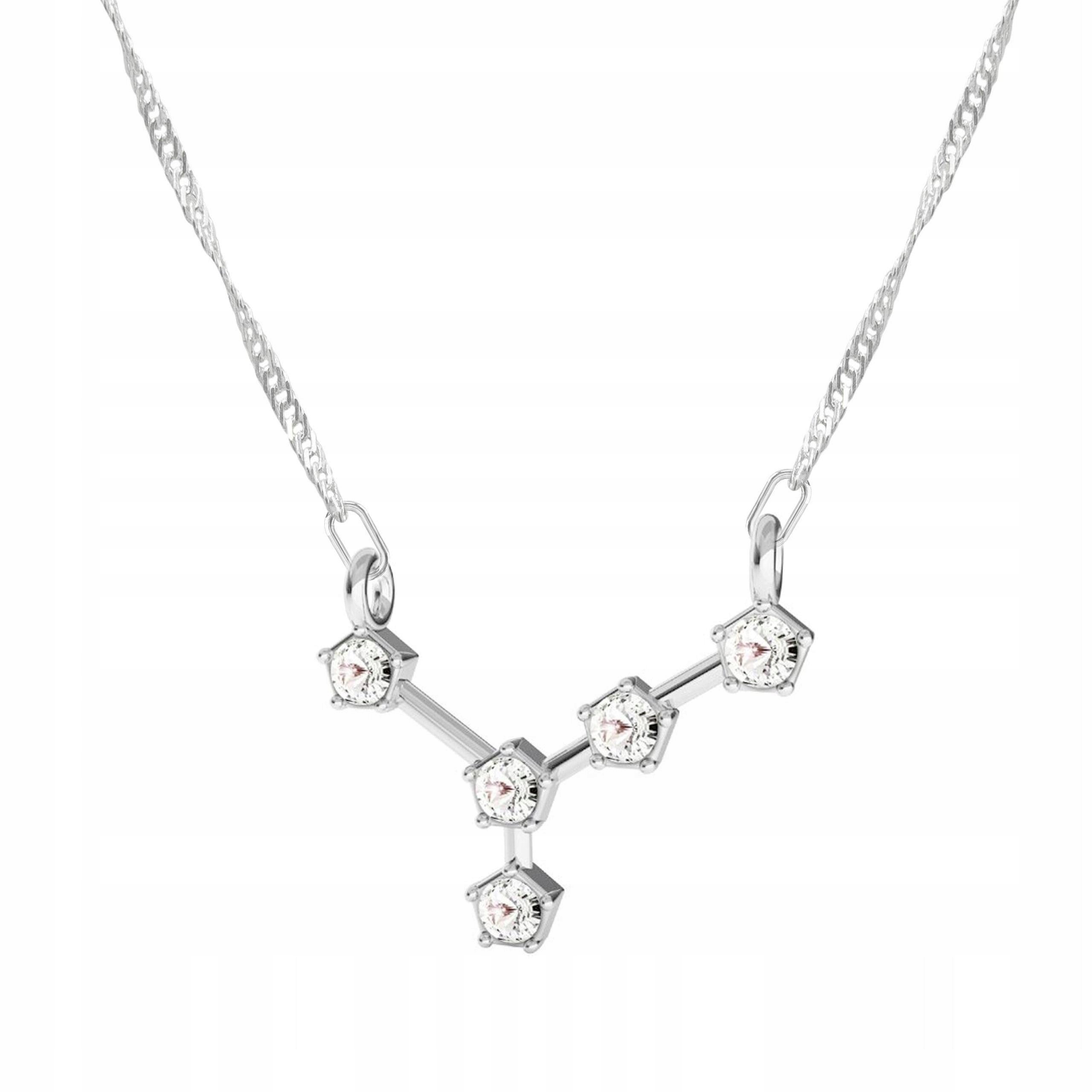 Stříbrný náhrdelník se znamením zvěrokruhu Rak Astrologie Znamení Stříbro 925