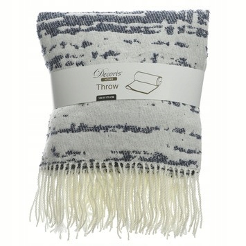 Dekorativní pléd/deka, moderní vzhled, s třásněmi