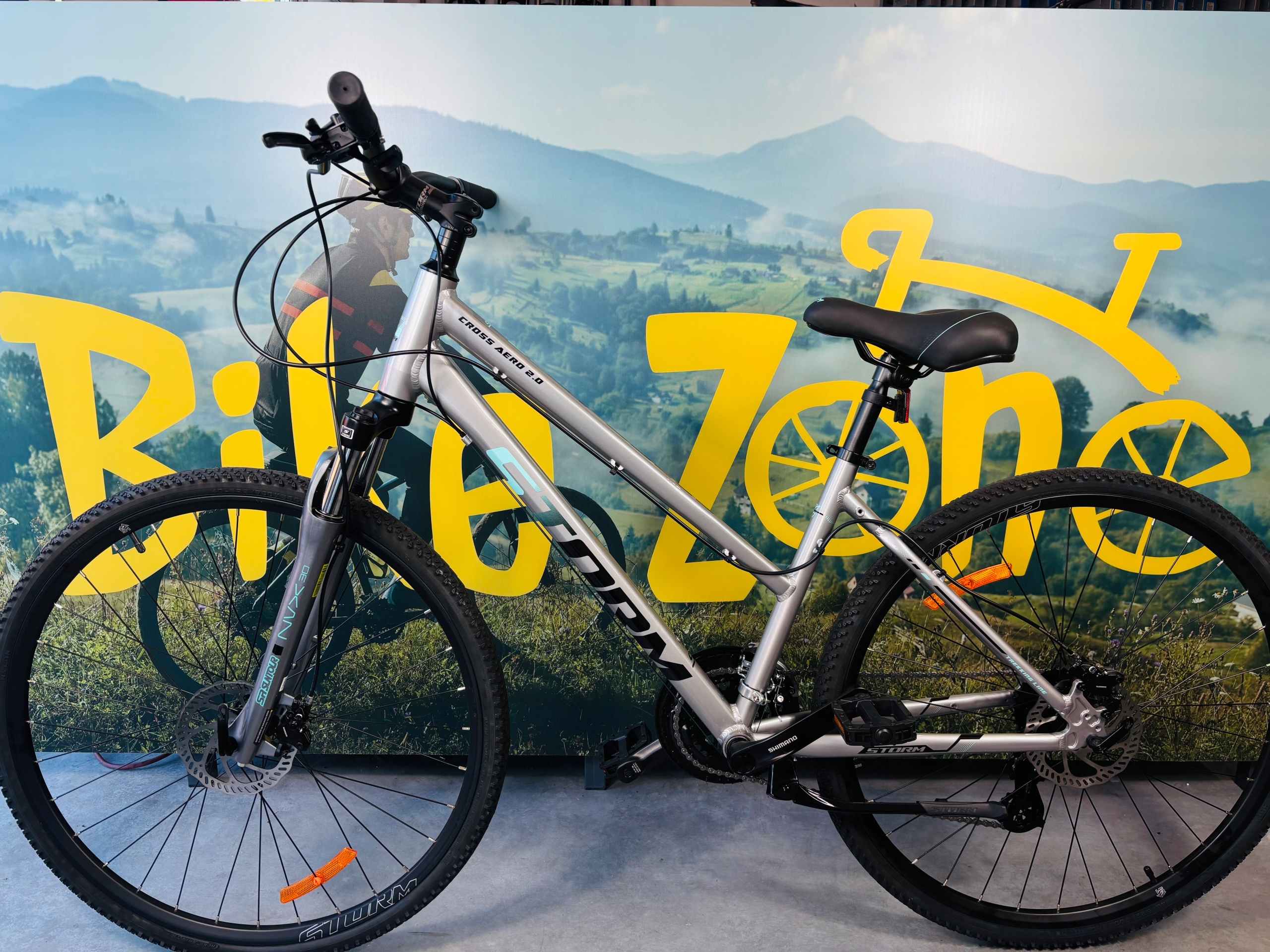 Rower Storm Cross Aero 2.0 Lady, 28'', rama 17, Crossowy, srebrny szary