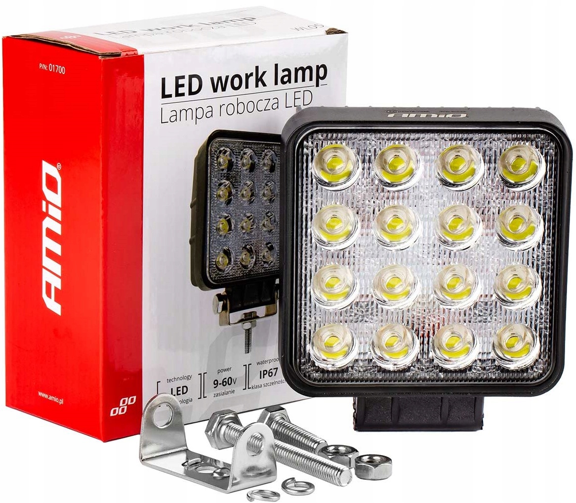 

Lampa Robocza Halogen 16xLED 48W 9-60V 4000lm IP67