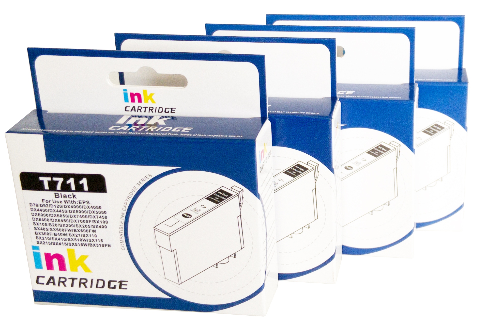 

4x Tusz do Epson T0711 -T0714 Stylus SX415 SX405