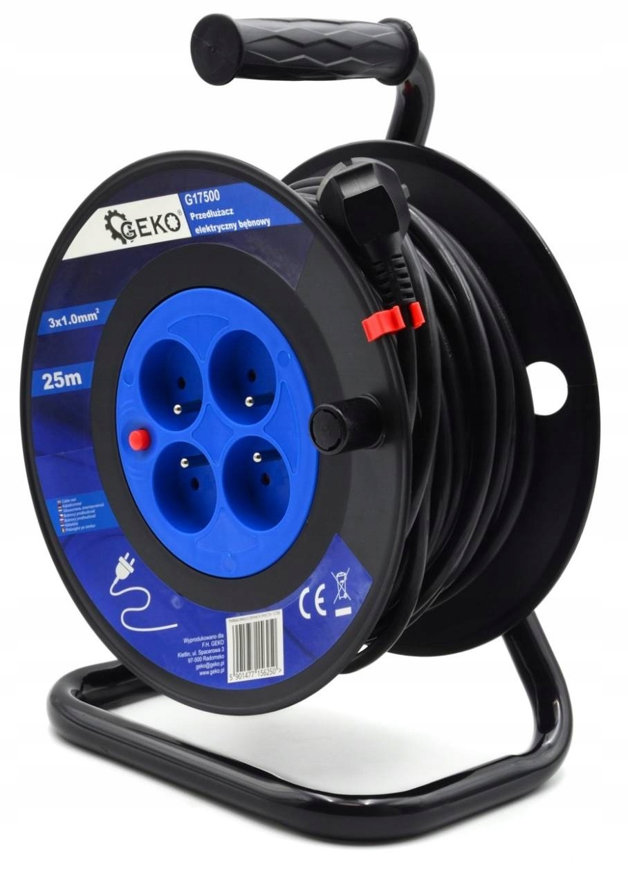 

Przedłużacz Elektryczny Bębnowy 3x1.0mm² 25m