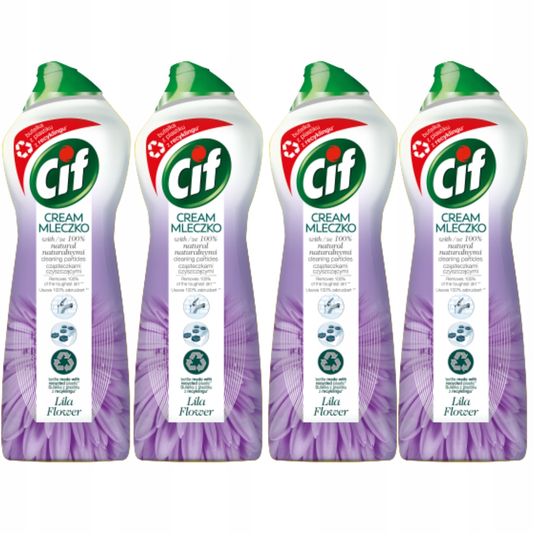 

Cif Cream Lila Mleczko z mikrokryształkami 4x780g