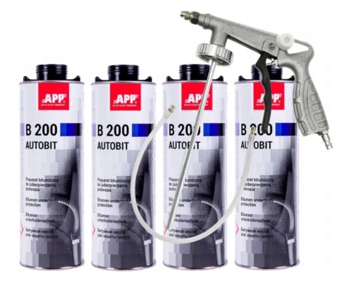 4 x APP B200 - zestaw do konserwacji podwozia + pistolet APP NTOOLS