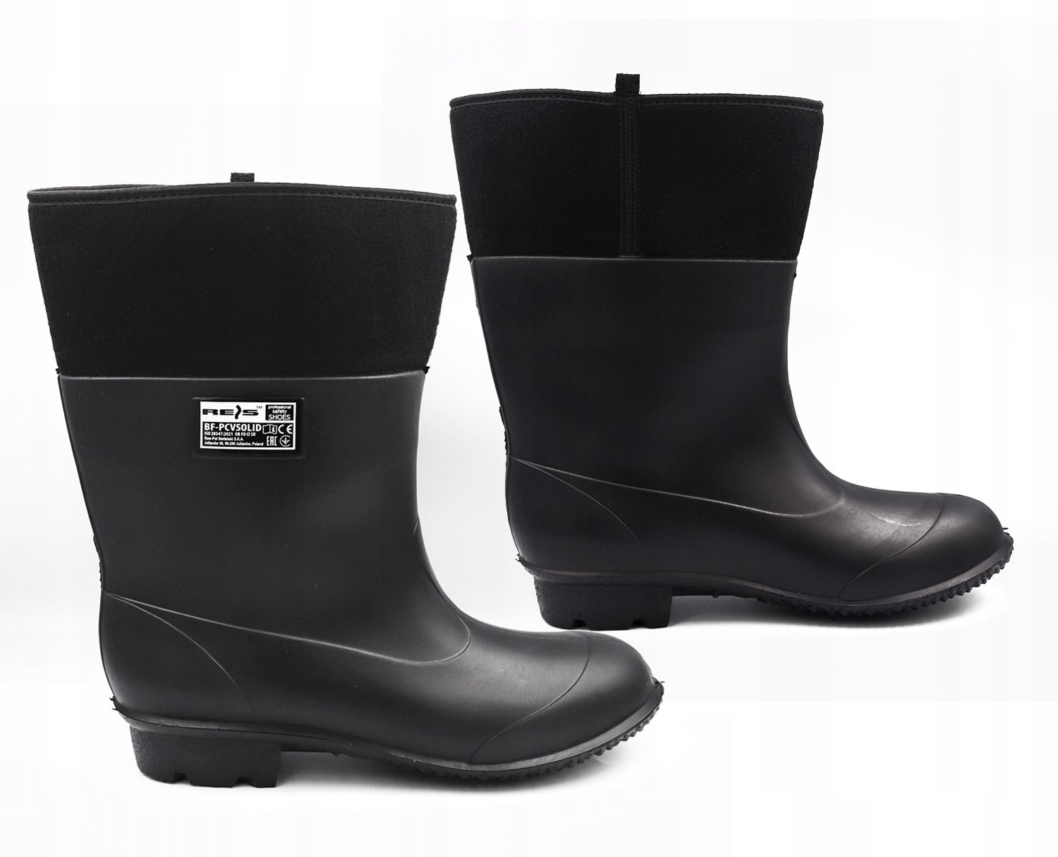 KALOSZE MĘSKIE PCV FILCOWE GUMIAKI GUMOFILCE BUTY GUMOWE Z FILCEM 46