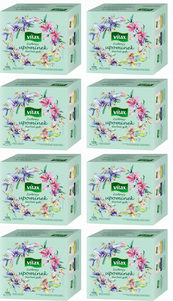 Vitax ziołowy upominek 40 torebki 4 smaki ziołowe x8