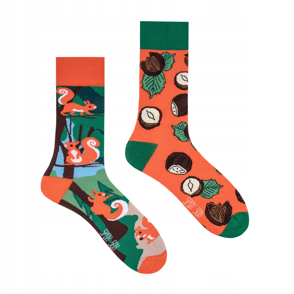 

Skarpetki w wiewiórki orzechy Spox Sox r.36-39