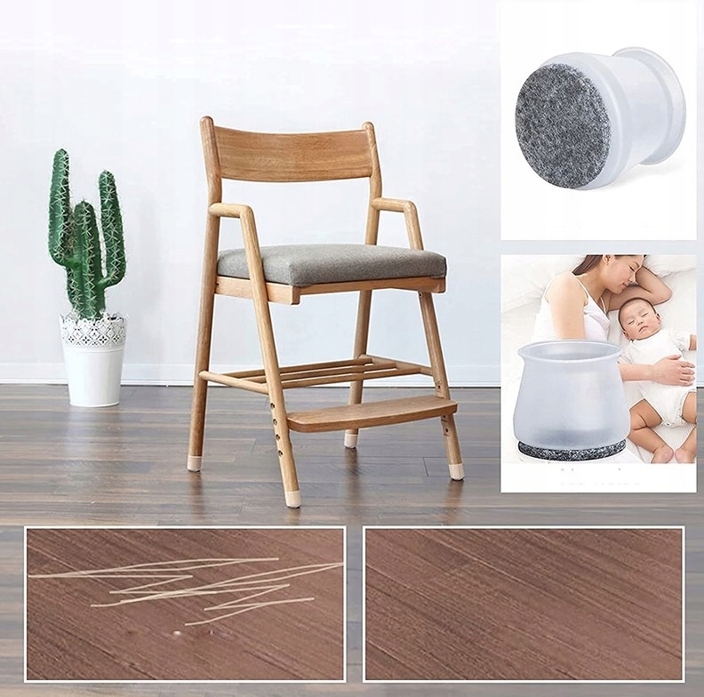 POKROWIEC NA NOGĘ KRZESŁA OSŁONA NÓG MEBLI 20x Długość 1-2 cm