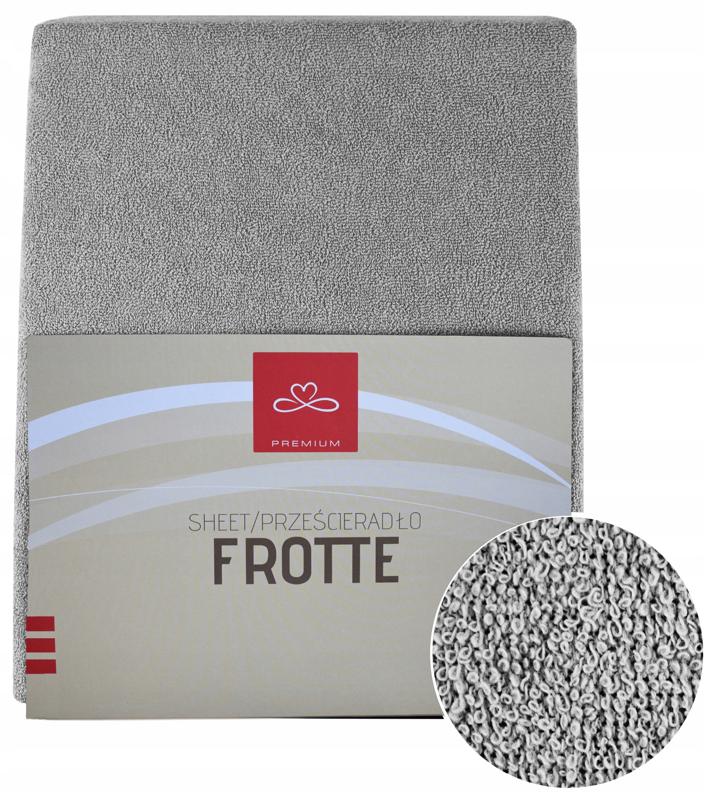 

Frotte Prześcieradło 160X200 Z Gumką ciemny szary