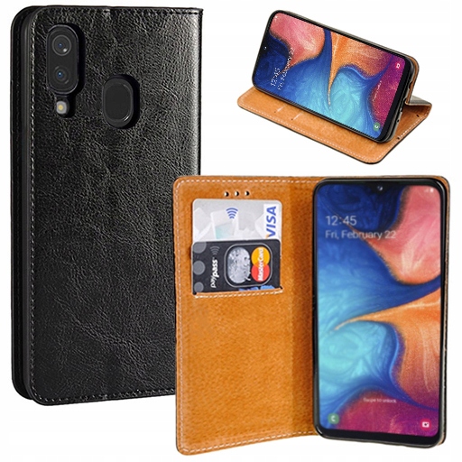 

Etui z klapką Skóra Szkło do Samsung Galaxy A20e