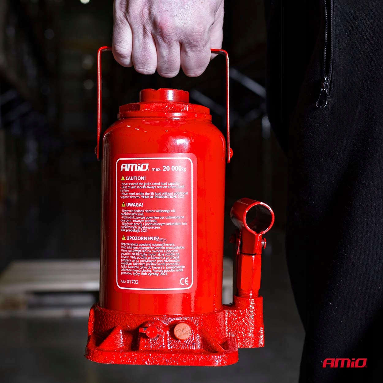 Podnośnik hydrauliczny słupkowy 20T Minimalna wysokość podnoszenia 235 mm