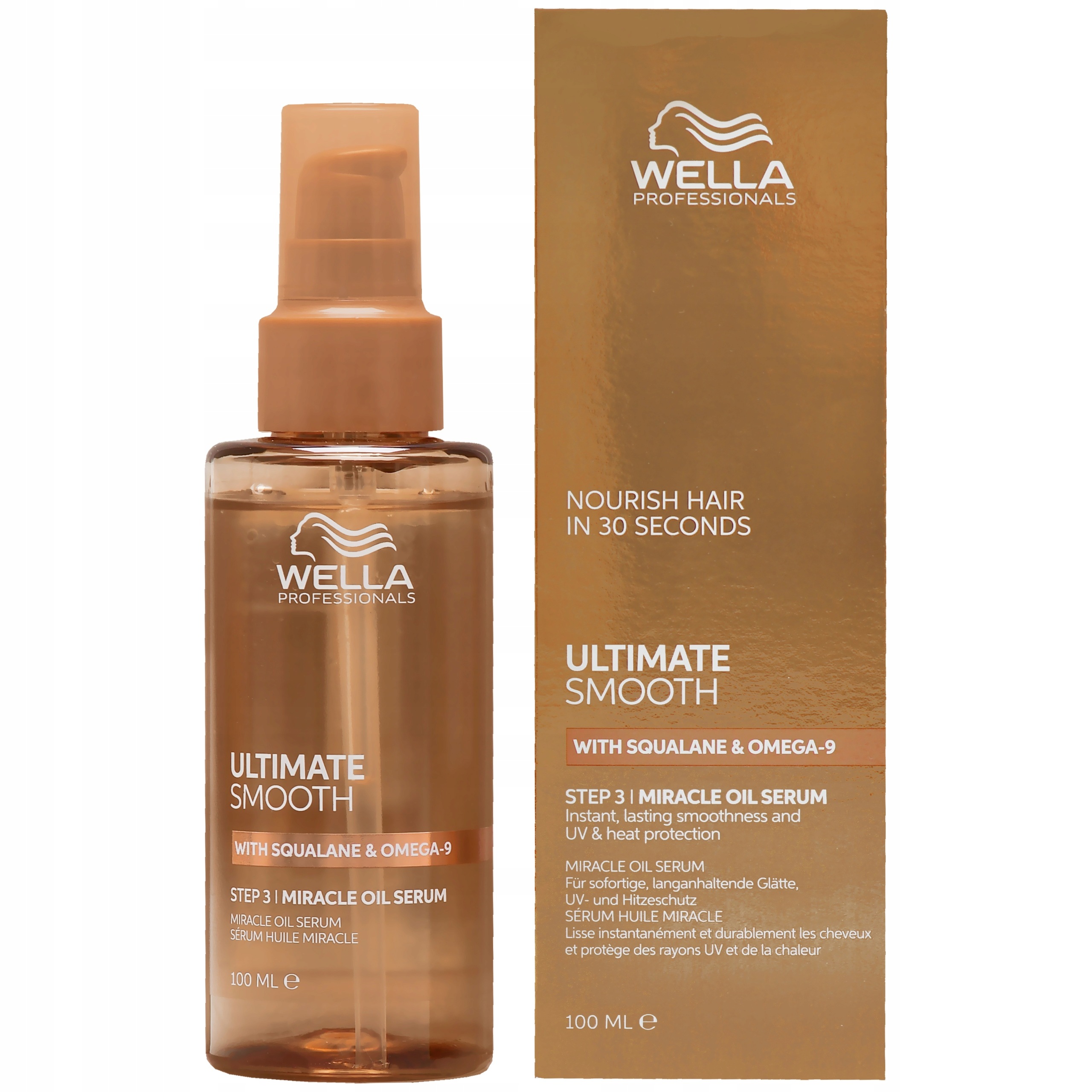 Olej Wella Ultimate Smooth Miracle Oil Serum, lesk a hladkost, 100 ml