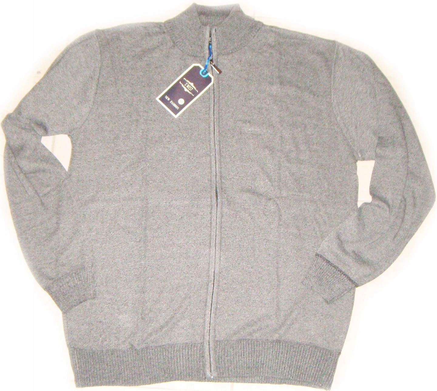 

Nowy Duży Sweter Męski Zamek Suwak Wełna 65% r.3XL