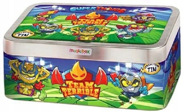 SUPER ZINGS 8 THINGS METALOWA PUSZKA + 5 FIGUREK (8431618016572