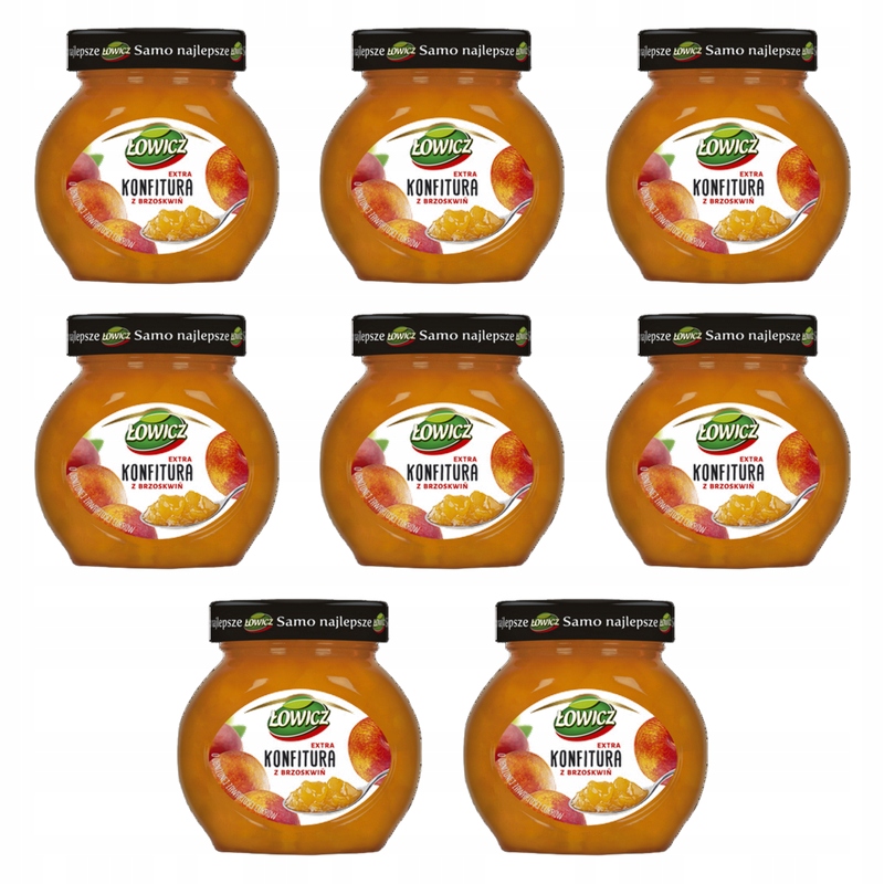 Łowicz Zavařenina extra z broskví se sníženým obsahem cukrů 240 g X8