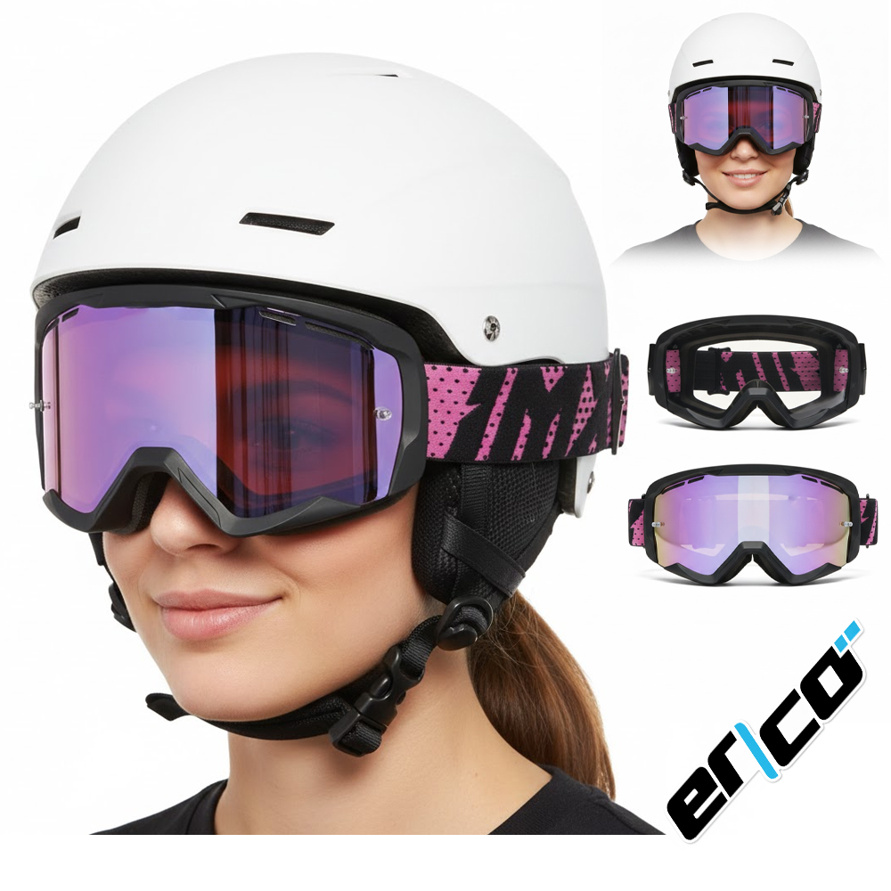 Lyžařské Brýle IMX Pro Uv Zrcadlové Antipara Dámské Široké 2x Sklo