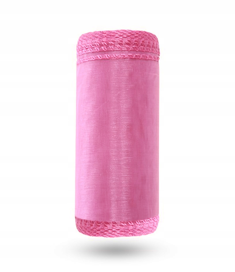 ORGANZA TIUL 12cm x 9m różowa - OBSZYTA