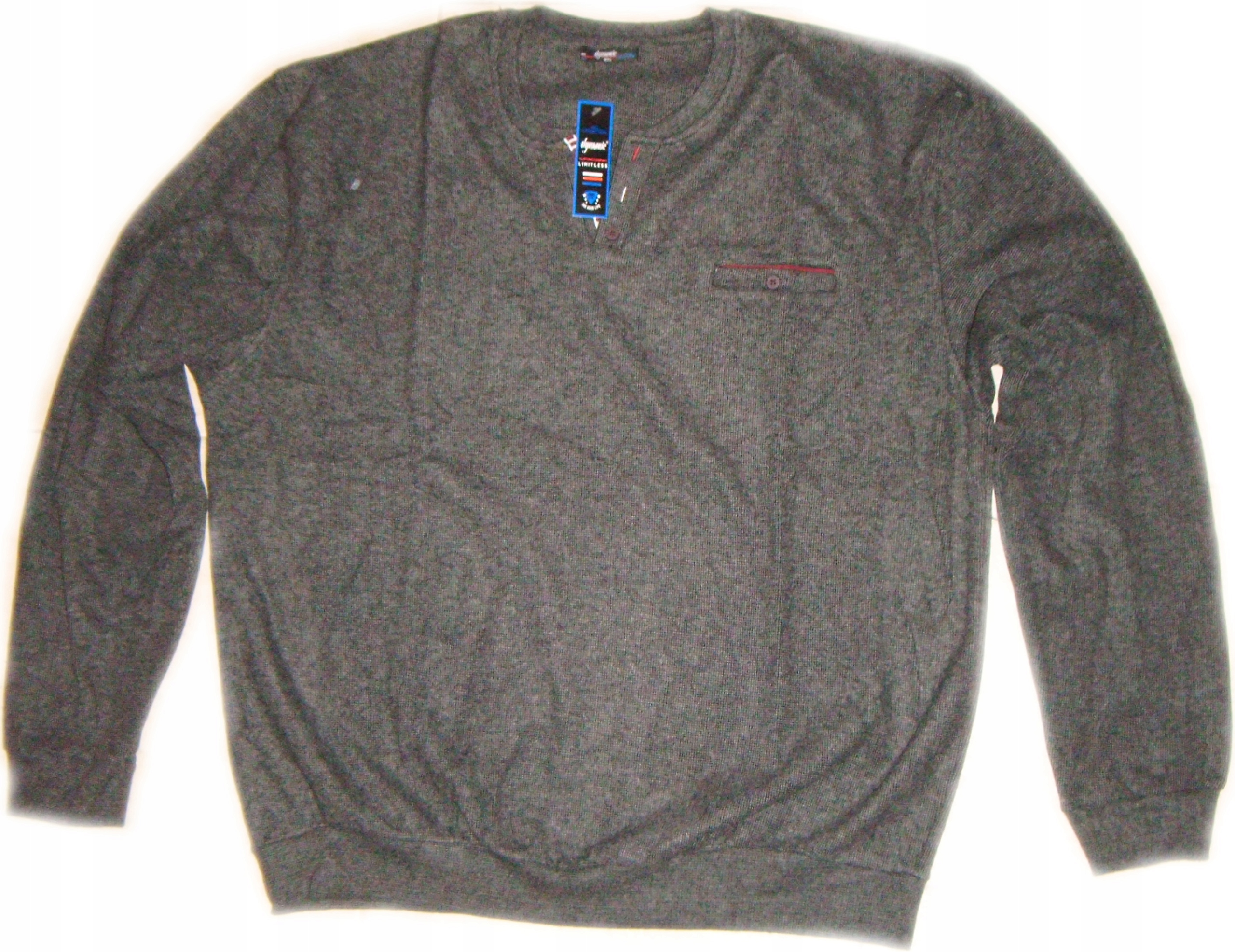 

Duża Bluza Męska C.szary Bawełna Sweter Zima r.4XL