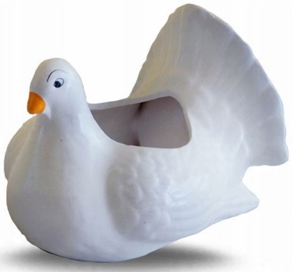 

Gołąb Gołąbek Gołębica Doniczka Ceramiczna Ogród